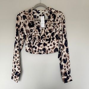 leopard print blouse